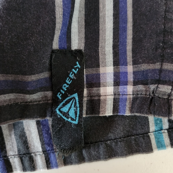 Firefly Mens Large Short Sleeve Button Up Shirt - Picture 5 of 6